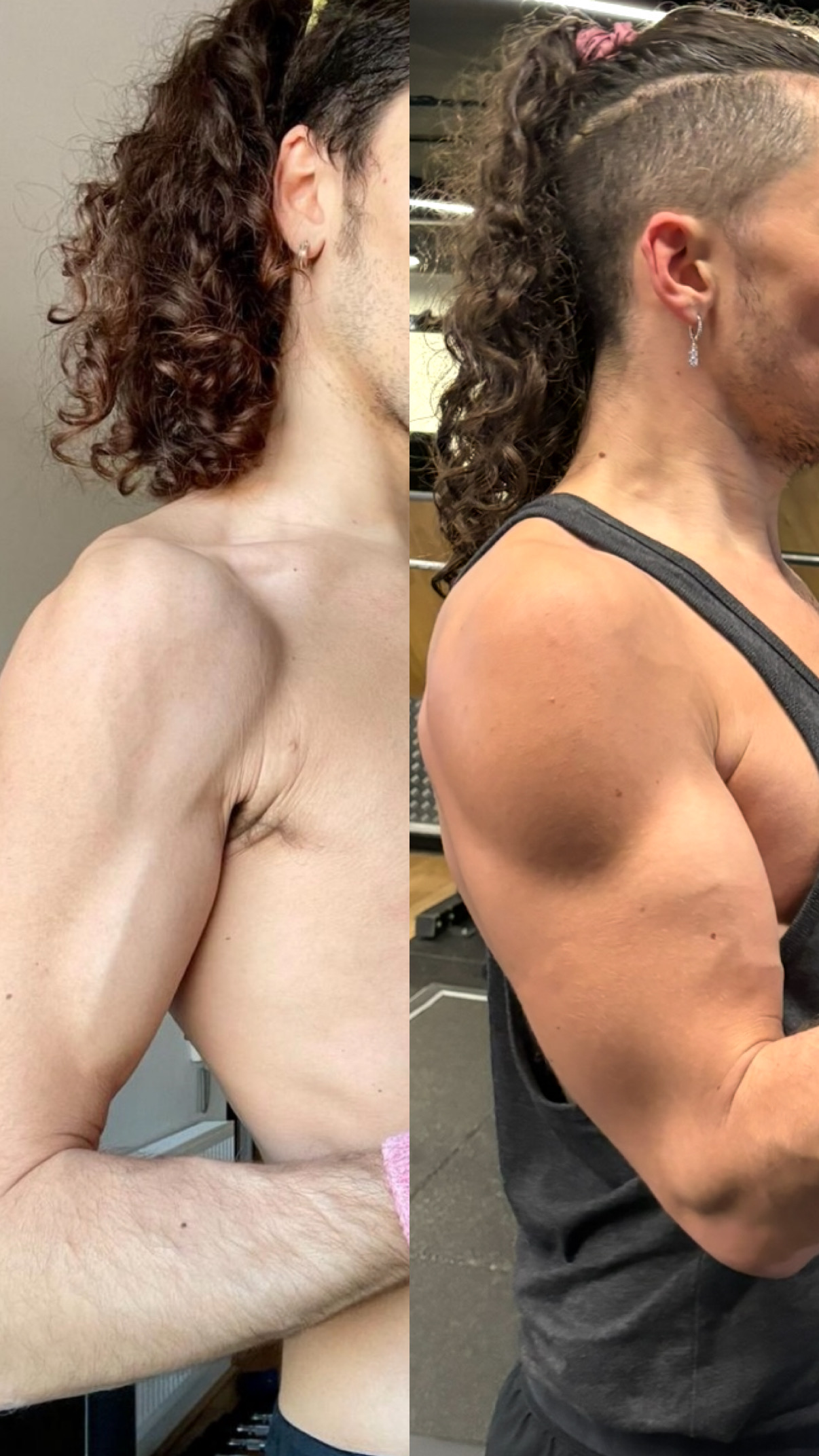Andrea's muscle gain