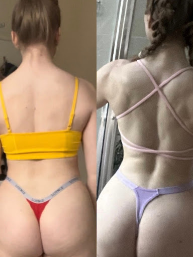 Chloe's muscle gain transformation
