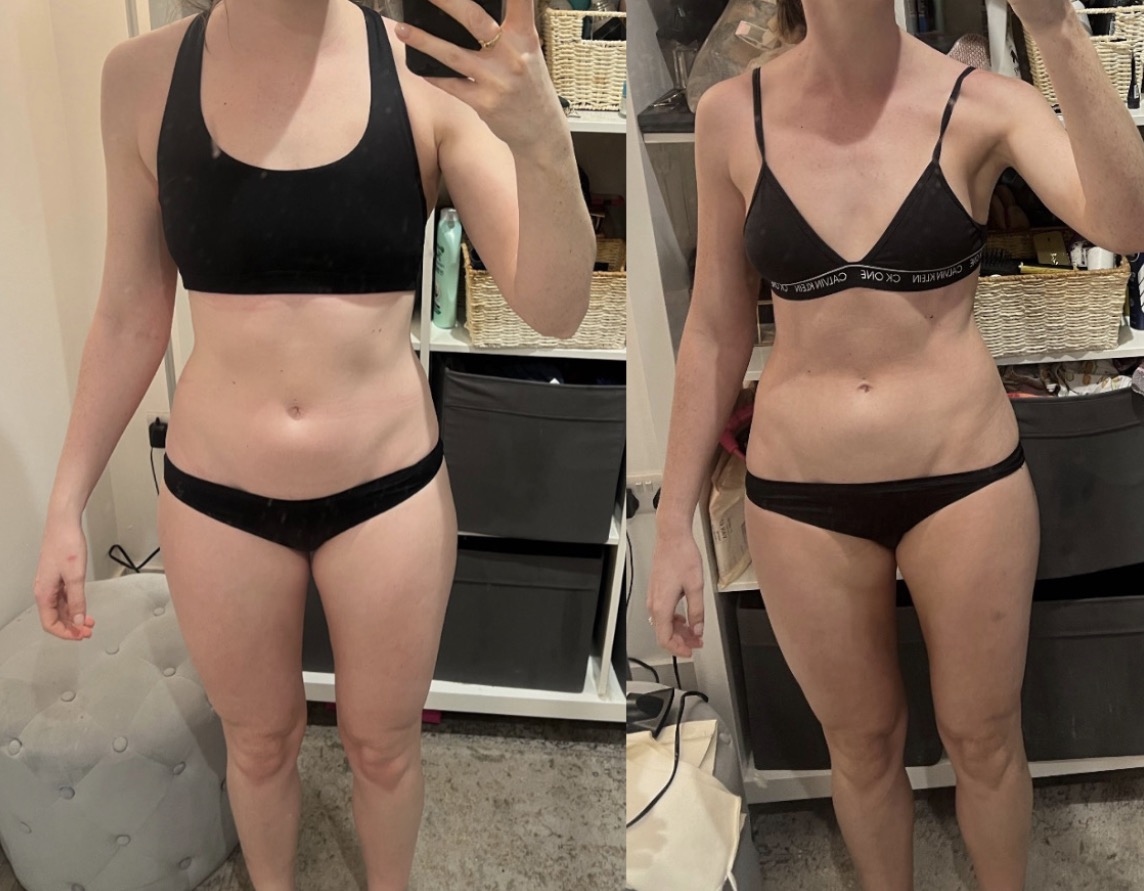 Client before and after transformation